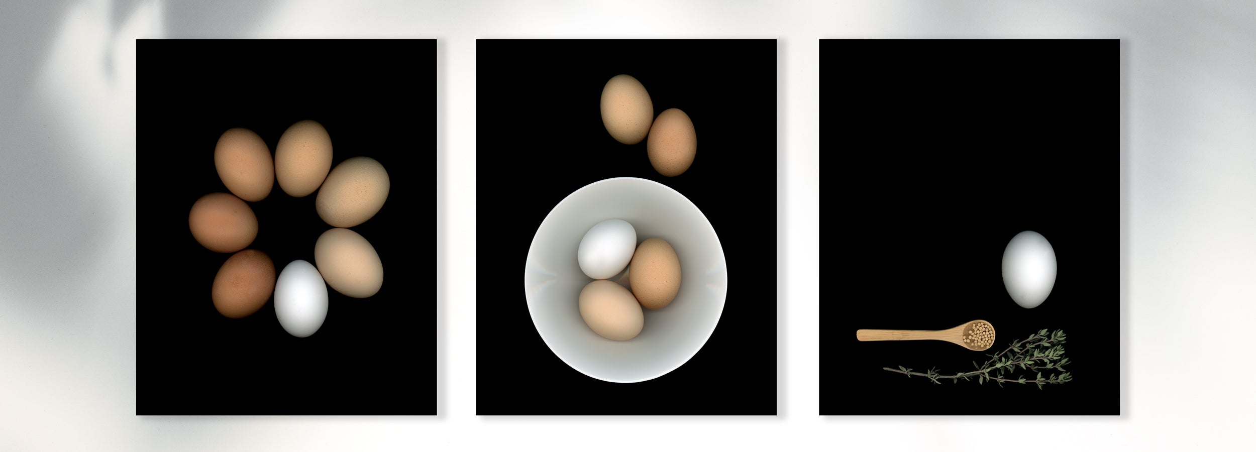 three prints egg series round round we go, breakfast anyone?, mayonnaise